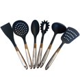 thumbnail image 1 of JS Gourmet - 6 Piece Kitchen Utensil Set, Heat Resistant, BPA Free, Acacia Wood, 1 of 3