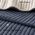 thumbnail image 3 of Mainstays Cotton-Rich T-Shirt Soft Jersey Quilt, Queen/Full, Reversible, Indigo Blue, 3 of 8