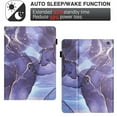thumbnail image 5 of Smart Case for Amazon Fire HD10/HD10 Plus 2023/2021 Marble Pattern, Premium PU Leather Kickstand Magnetic Wallet Folio Flip Auto Sleep / Wake Case with Card Slots & Elastic Band & Pencil Holder, E, 5 of 5