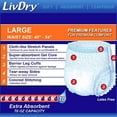 thumbnail image 5 of LivDry Adult XS Incontinence Underwear, Overnight Comfort Absorbency, Leak Protection, X-Small, 88-Pack, 5 of 6
