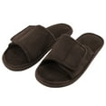 thumbnail image 7 of Qicasul Men's slipper Open Toe Breathable Slip On Slippers Machine Washable Soft Sole Quiet Comfort Indoor Outdoor Slides Coffee US Size:13-14, 7 of 7