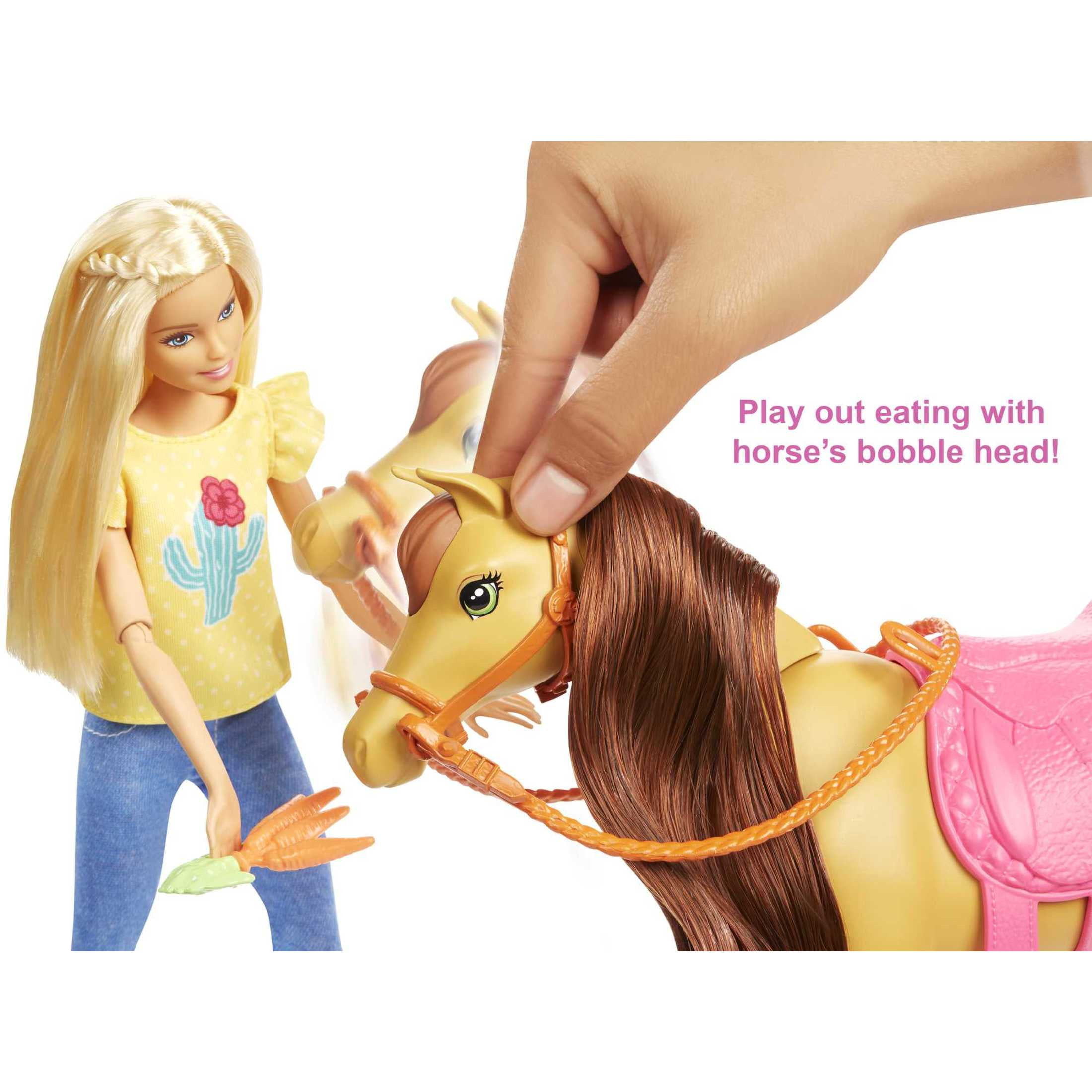 Barbie Hugs N Horses Playset with Barbie Chelsea Dolls Blonde