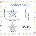 thumbnail image 2 of 300Pcs Star Rhinestones 19mm Flat Back Acrylic Plastic Gems Costume Jewels Embellishments for Jewelry Card Making Scrapbooking Sewing DIY Crafts Home Wedding Decoration WhiteSmoke, 2 of 9