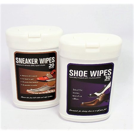 Shoes & Sneaker Wipes - 30 Shoe Wipes, 20 Sneaker Wipes - Shoe (Best Sneaker Cleaning Kit)