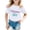 White, variant on WOYY Toddler Girls Short Sleeve T-Shirt Birthday Letter Print Soft T Shirt, Sizes 4-5T