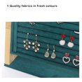 thumbnail image 4 of Jewelry Display Stand Wood Ring Earring Holder Brooch Ear Stud Storage Rack Organizer Layout Home Shop Showcase Beige, 4 of 9