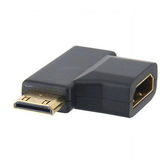 FVH Micro HDMI male Mini HDMI male to HDMI 1.4 Female 90 degree 2 in 1 combo adapter