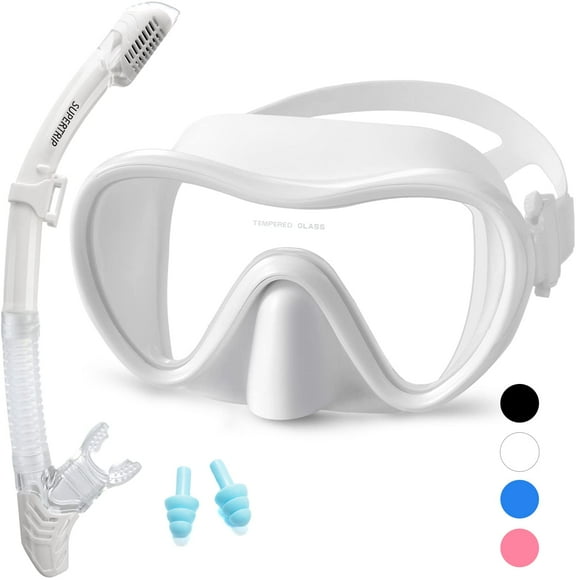 Equipo de Snorkel Supertrip 2024 para Adultos con Cristal Templado Antivaho