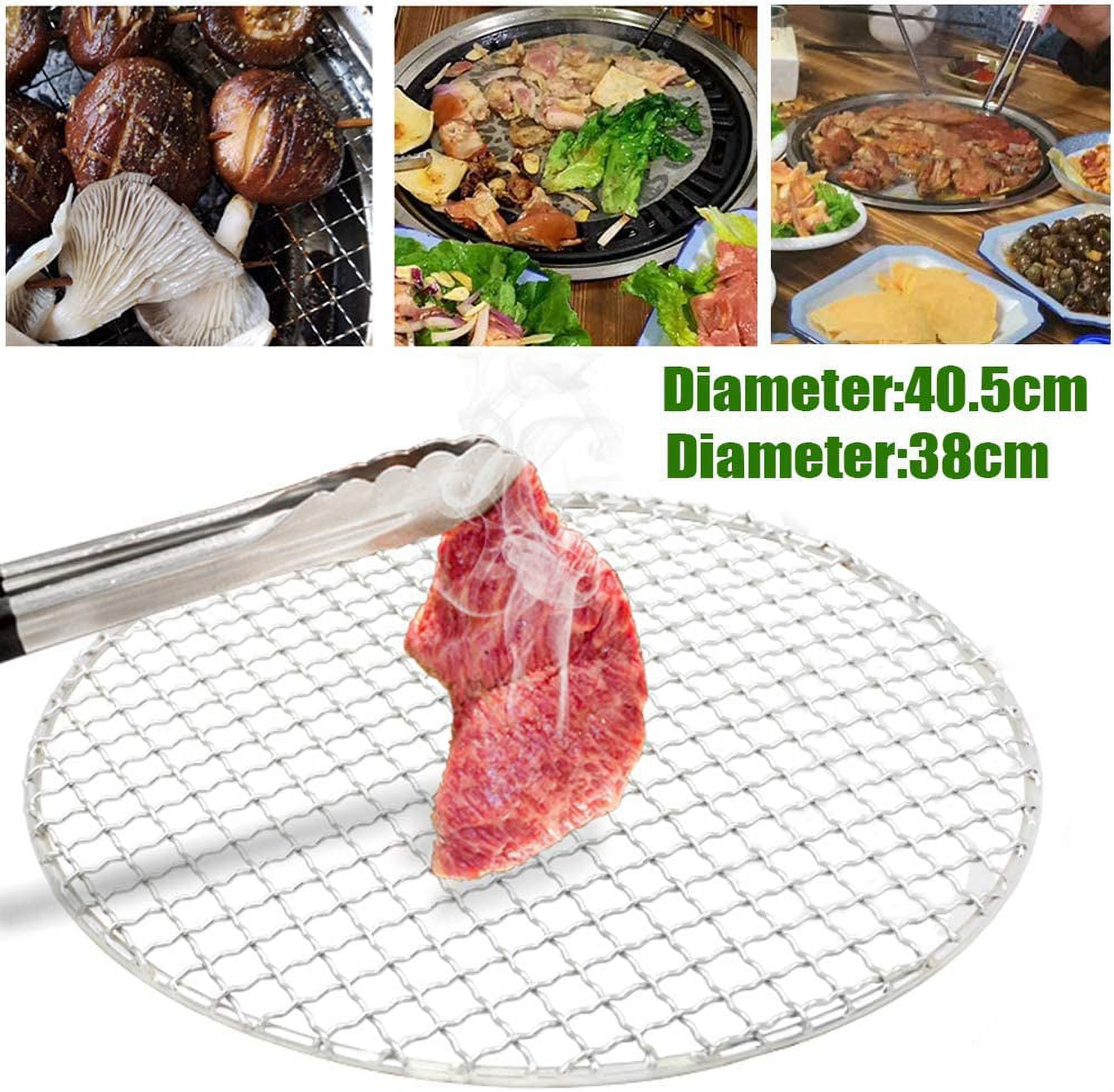 Stainless Steel Barbecue Round BBQ Grill Net / Rack / Grate / Steam Mesh  Wire US