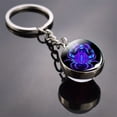 thumbnail image 5 of Deyuer Key Chain Decorative 12 Constellation Exquisite Double Glass Ball Pendant for Phone,Leo, 5 of 8