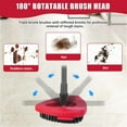 thumbnail image 6 of 2 Pack Scrub Brush Replacement Head for O Cedar EasyWrin Spin Mop 1 Tank System, Spin Mop Replace Head Base, Shower Floor Scrubber, Hard Bristle Cleaning Brush for Bathroom Kitchen Wall Tile, 6 of 8
