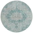 thumbnail image 2 of Addison Rugs Chantille Indoor/Outdoor Traditional Global Teal Washable Round Rug, 8' x 8', 2 of 6