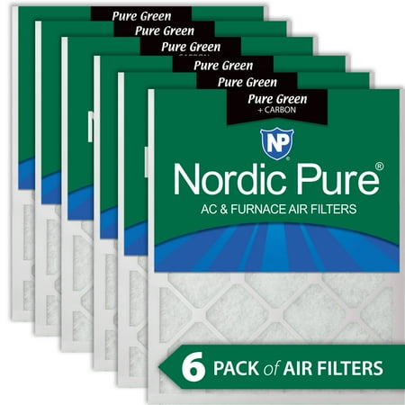 

10x24x1 Pure Green Plus Carbon Eco-Friendly AC Furnace Air Filters 6 Pack