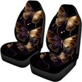 thumbnail image 5 of Pzuqiu Car Seat Covers, Compatible with Front Seat Vehicle Seats, Front and Rear Seat Cover Set for Trucks Cars Washable, Gold Butterfly, 5 of 10