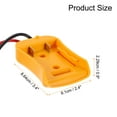 thumbnail image 2 of Uxcell Battery Adapter Converter for DIY Rc Car Truck Toys' 20V Battery with  Wire Harness Connector, 2pcs, Yellow, 2 of 6
