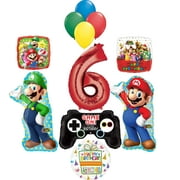 Super Mario Bro Party Supplies Birthday Balloon Bouquet Decorations