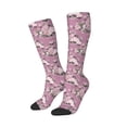thumbnail image 2 of Fotbe Rose Flowers print Women's Men's Novelty Crew Socks Cotton Socks Knee High Socks for Walking,Running,Nurses,Pregnancy, 2 of 9