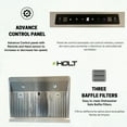thumbnail image 3 of HOLT - Stainless Steel Range Hood 30 inch Under Cabinet 900 CFM - HUC120, 3 of 7