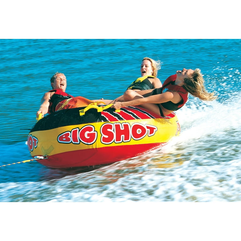 Airhead Big Shot Towable Tube for Boating, Quadruple Rider