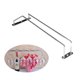 thumbnail image 4 of Yuarrent Sola debajo del gabinete Stemware Rack Barra de cocina Alambre de acero inoxidable Soporte para colgar copas de vino Almacenamiento y organización del hogar 35cm Yuarrent HA0679-02B, 4 of 6