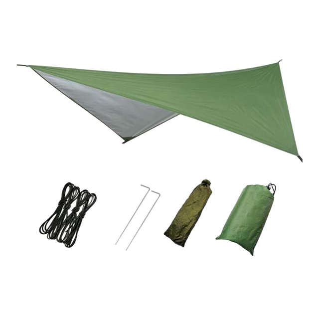 Heavy Duty Camping Lona Playa Sombrilla Toldo a prueba a prueba de lluvia Al Sombrilla Refugio para senderismo Camping Self , Verde DYNWAVEMX Toldo de lona para tienda