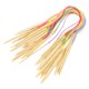 thumbnail image 3 of Juego de Herramientas para tejer con conexión de tubo Flexible de Color bambú de doble punta con aguja Circular de 18 Uds (60cm), 3 of 14