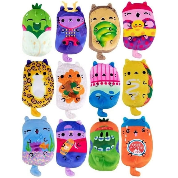 Cats vs Pickles - Mystery Bags - 4" - 12pk Limited Exclusive Release Set - Gold Wave - Bean Filled Plushies!