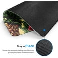 thumbnail image 4 of Pineapple Computer Mouse Pad Floral Leaf Plants Tropical Fruit Pattern Vintage Green Yellow Brown Wipeable Polyester Rubber Decorative Desk Mat Ideal for Home Library or Office Work (9.5"x7.9"), 4 of 6