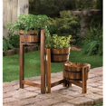 thumbnail image 1 of Zingz & Thingz 57070003 Staggered Rain Barrel Planter Stand, 1 of 1