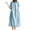 Light Blue, variant on womens dresses Summer Notch V-Neck Midi Long Linen Dress A-Line Loose Casual Tunic Beach Dress summer dresses for women 2025