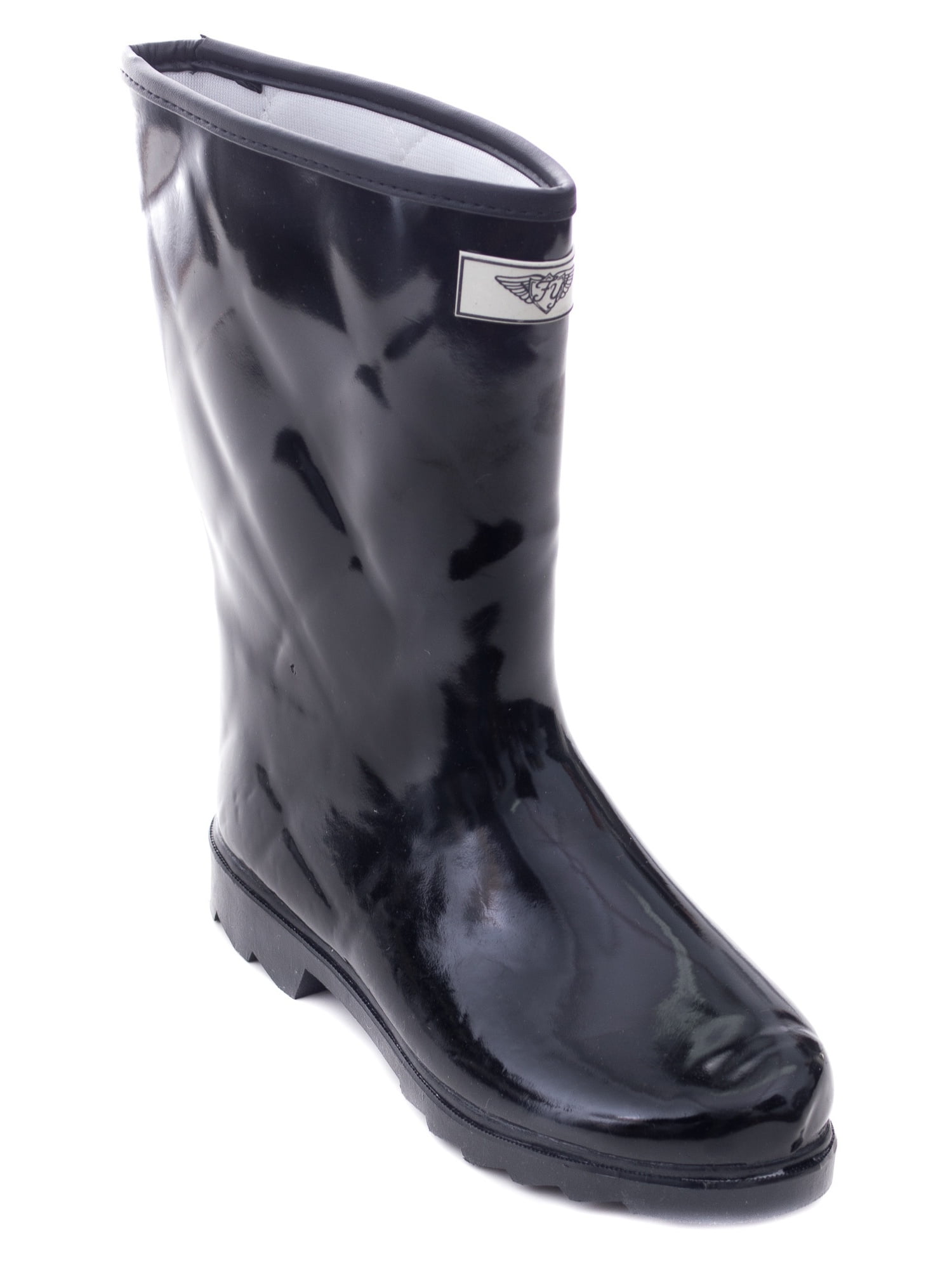 Own Shoe Womens Rain Boots Chevron Zig Zag Wellies Flat Wellington Knee High Festival