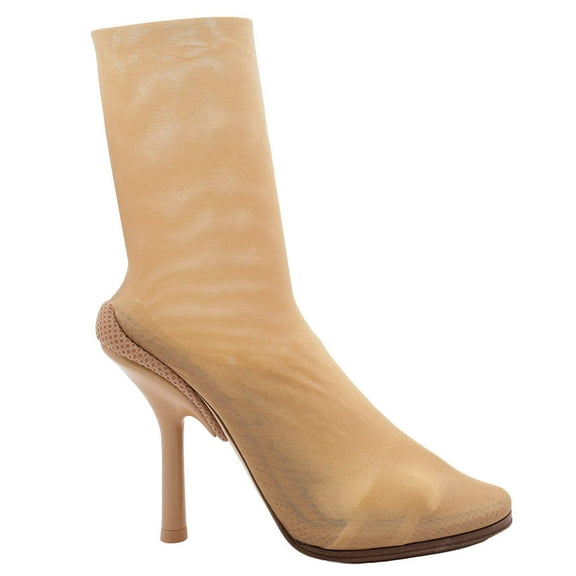 Burberry Ladies Gennie Tulle Sock Detail Ankle Boots, Brand Size 36 (US Size 6)