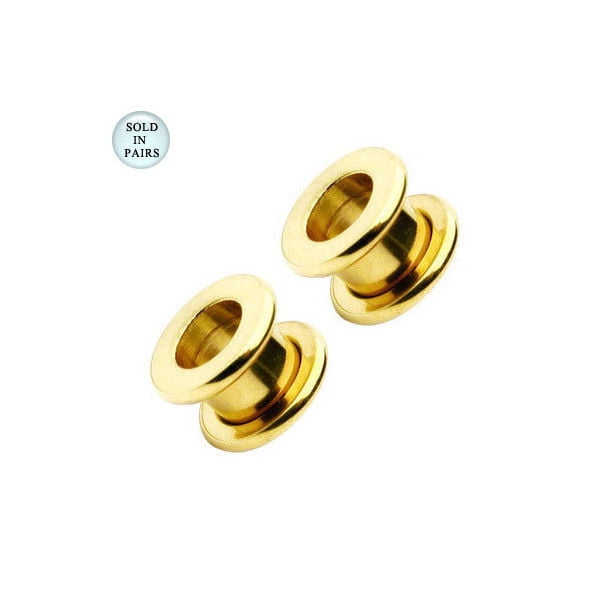 Gold 2024 flesh tunnel
