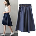 thumbnail image 2 of Sngxgn Women's High Waist Split Hem Skort Skirt(BU2,S), 2 of 7
