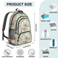 thumbnail image 5 of Jack Russell Terrier and Floral Backpack for School, Cute School Bag with Adjustable Shoulder Straps and Padded Back, 16.9"x12.6"x5.9", 5 of 5