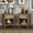 Natural Oak, variant on Sanspredet Nightstand Set of 2 with Charging Station, Boho Bedside Table with USB Ports & Power Outlets, Night Stands for Bedroom with Rattan Drawer End Table for Bedroom Living Room Hallway