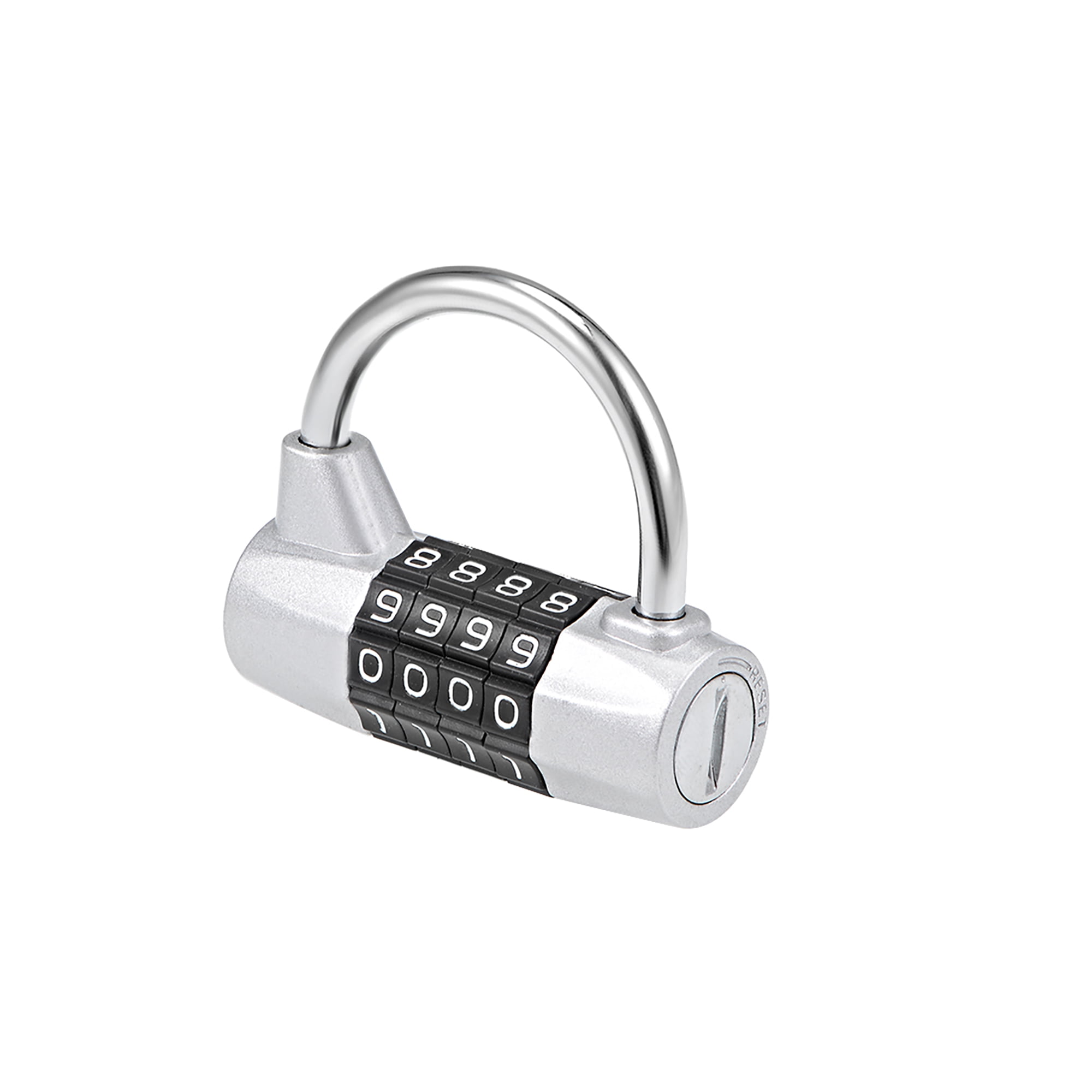 4Digit Combination Padlock, 1/5inch Shackle Resettable