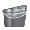 thumbnail image 3 of Umbra Brim - Papelera de cocina de 13 galones (50 l) con tapa, color plateado, 3 of 10