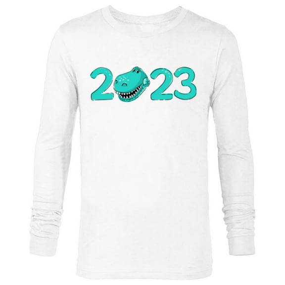 Disney and Pixar’s Toy Story Rex 2023 New Year - Long Sleeve T-Shirt for Men - Customized-White