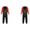thumbnail image 1 of Naiovety Traje de Sauna duradero, ejercicio, gimnasio, hogar, sudadera con capucha, pantalones de larga duración, rojo + negro XXL Rojo+Negro XL 2Conjunto, 1 of 1
