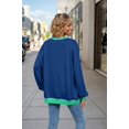 thumbnail image 4 of Camisetas de Larga para Mujer Azul Brillante XL, 4 of 7