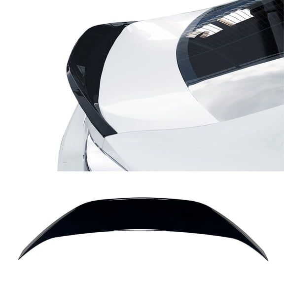 Ikon Motorsports Trunk Spoiler Fits 2013-2016 Scion FR-S 2013-2020 Subaru BRZ 2017-2020 Toyota 86, Duckbill Style Gloss Black ABS Rear Trunk Spoiler