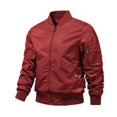 thumbnail image 2 of Solid Color Bomber Jacket Men Fashion Aviator Baseball Jacket New In Outerwears Spring Autumn Ropa Hombre Jackets For Men S-5XL, 2 of 4
