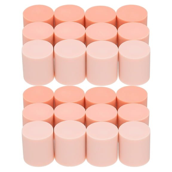 Uxcell Pencil Erasers, 24 Pcs Rubber Round Gradient Mini Cute Erasers, Pink