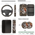 thumbnail image 7 of Binienty Wolf Vehicle Seat Covers Front And Rear with Matching Armrest Cover Non-slip Hunting Camo Car Seat Belt Shoulder Strap Covers Headrest Covers Coasters 14 Pieces Auto Interior Decor, 7 of 7