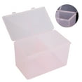 thumbnail image 2 of 2 Grids Cotton Pads Container Nail Polish Glitter Powder Organizer Storage Box Manicure Tool, 2 of 9