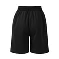 thumbnail image 5 of Resicozy Womens Athletic Sweat Shorts Soft Drawstring High Waisted Active Short Comfy Casual Plain Lounge Shorts with Pockets Black M, 5 of 7
