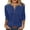 Navy, variant on Summer Tops 3/4 Sleeves for Women V Neck Casual Basic Tshirts Loose Trendy Shirts with Pockets