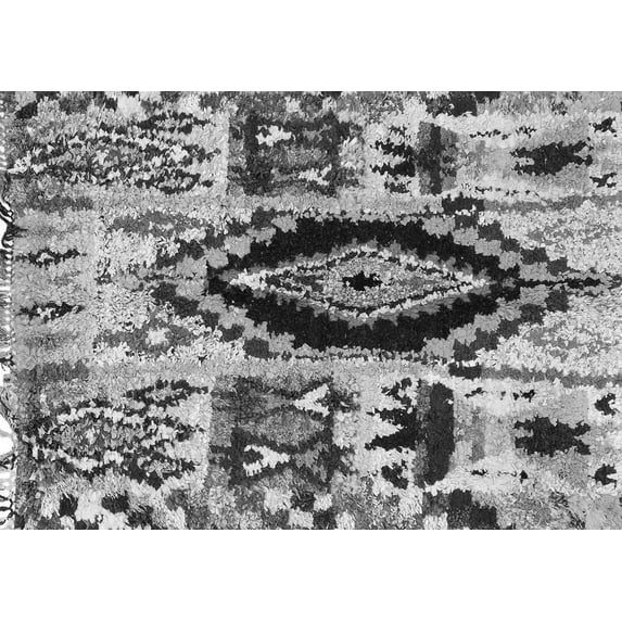 Ahgly Company Machine Washable Indoor Rectangle Oriental Gray Modern Area Rugs, 2' x 3'