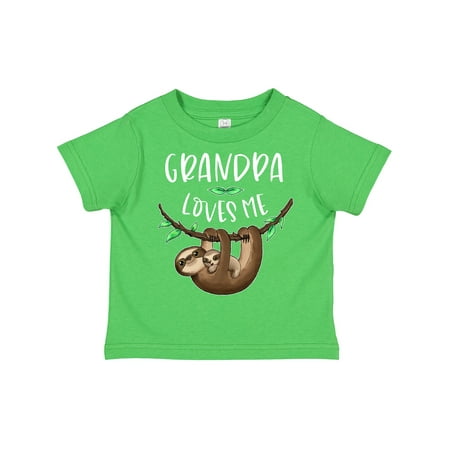 

Inktastic Grandpa Loves Me Cute Sloth and Baby Gift Toddler Boy or Toddler Girl T-Shirt